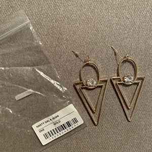 NWT Nasty Gal Gold Earrings